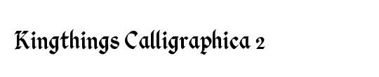 Kingthings Calligraphica Italic