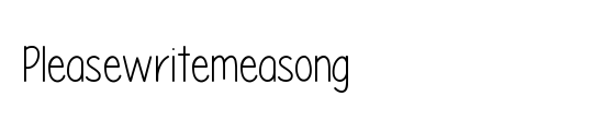 Pleasewritemeasong