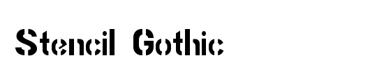 Cheddar Gothic Stencil