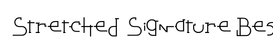 Stretched Signature Ext Bold