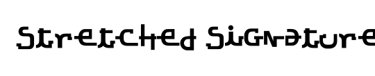 Stretched Signature Ext Bold