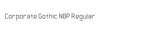 Corporate Gothic NBP