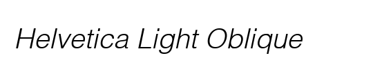 Helvetica LT Light