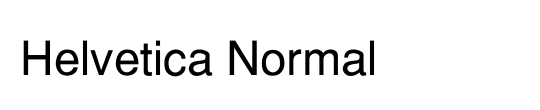 Helvetica Normal