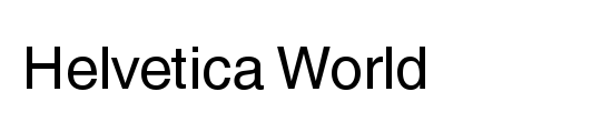 Helvetica World