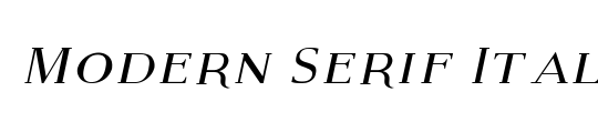 Modern Sans Serif 7