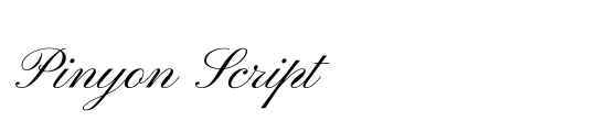 Pinyon Script