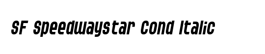 SF Speedwaystar Condensed