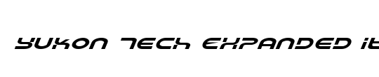 Yukon Tech Expanded Italic