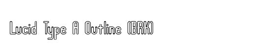 Lucid Type B Outline (BRK)