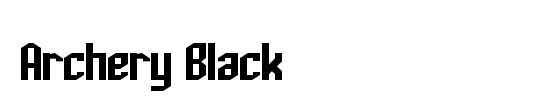 Archery Black Condensed