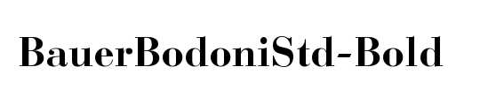 Bauer Bodoni Std