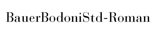 Bodoni Std