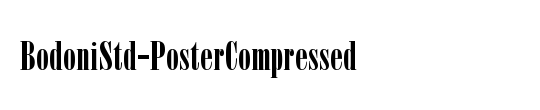 Bodoni LT PosterCompressed