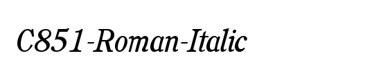 PostAntiqua-Roman Italic