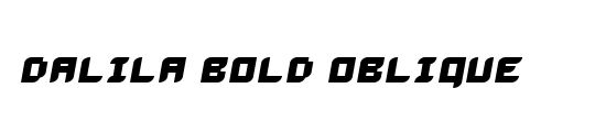 Dalila Bold Oblique