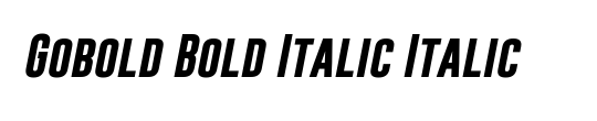 Gobold Italic