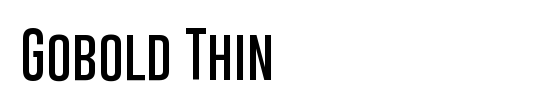 Gobold Thin Italic