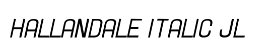 Hallandale Text Italic JL