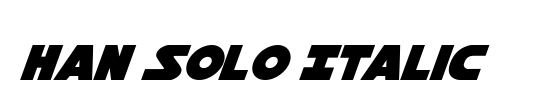 Han Solo Shadow Italic