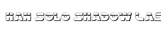 Han Solo Shadow Italic