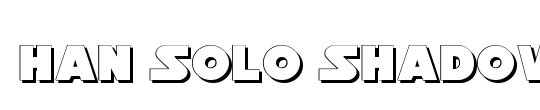 Han Solo Shadow Italic