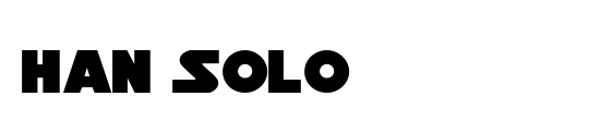 Han Solo Shadow Italic