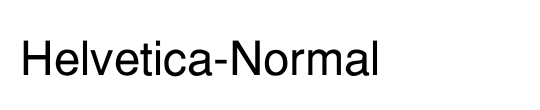 Helvetica Normal