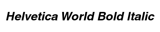 Helvetica World