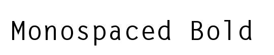 Monospaced