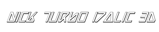 Nick Turbo Italic