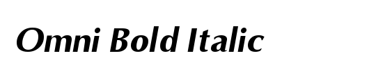 Omni Girl Condensed Italic