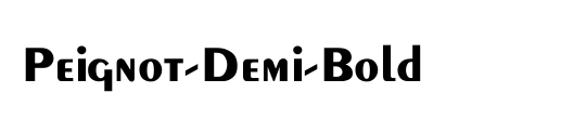 Peignot-Demi-Bold Wd