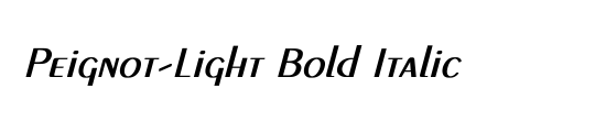 Peignot-Demi-Bold Italic