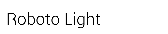 Roboto Condensed Light