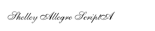 Shelley LT AllegroScript