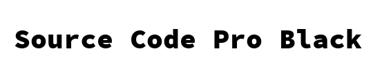 Source Code Pro Semibold