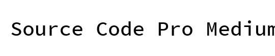 Source Code Pro Medium