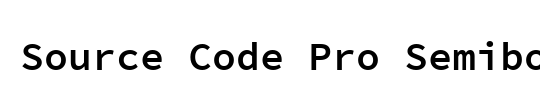 Source Code Pro Semibold