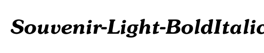 Souvenir-Light-BoldItalic