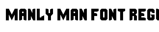 Manly Man Font