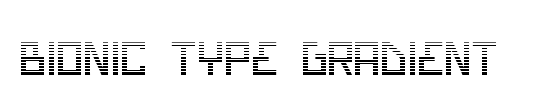 Bionic Type Expanded Italic