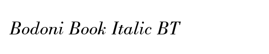 Bodoni Six ITC