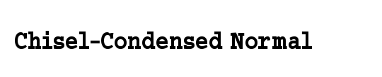 Chisel Condensed