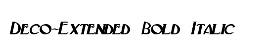 Coyote Deco Bold Italic