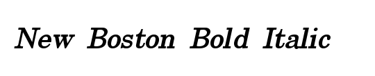 New Boston Condensed