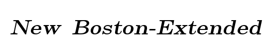 New Boston-Condensed