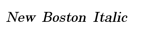 New Boston Condensed