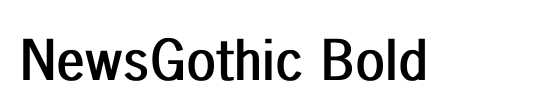 NewsGothic Italic