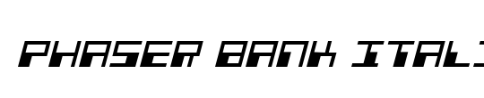 Phaser Bank Pro Italic